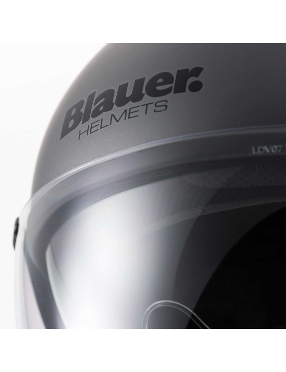 Casque moto Jet en fibre de verre Blauer Pod Gris/Orange Mat 12CBKHU01033-HS0020H101/H79 - 3