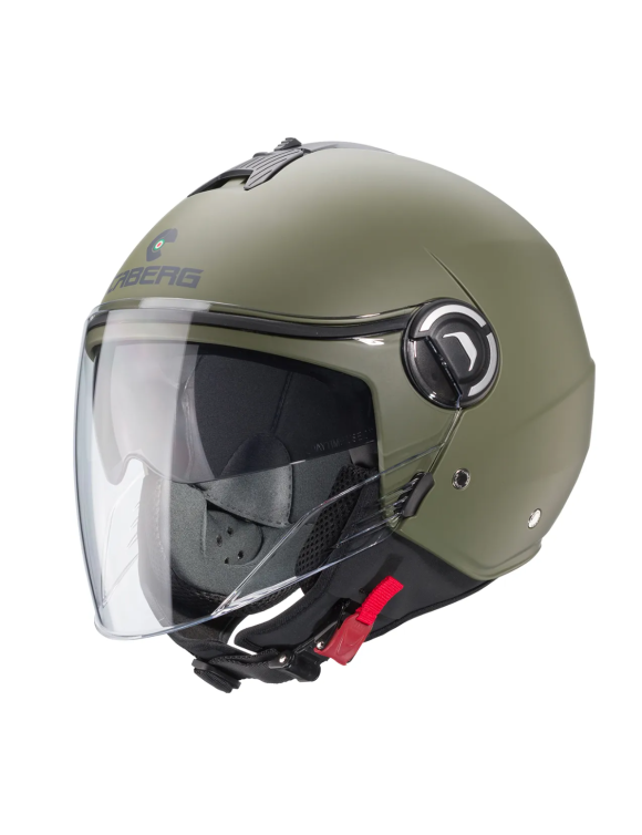 Casque de moto Caberg Riviera V4 X Jet Vert Militaire Mat C6HA6029 - 1