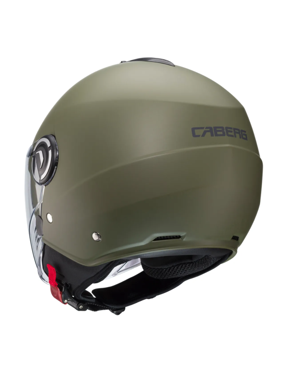Casco Moto Jet Caberg Riviera V4 X Verde Militare Opaco C6HA6029 - 3