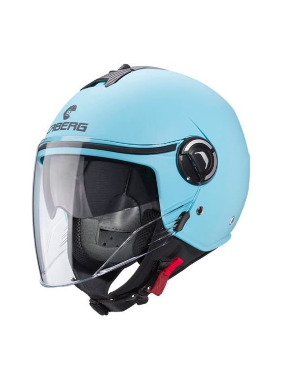 Casque Moto Jet Caberg Riviera V4 X Bleu Mat C6HA60K7 - 1