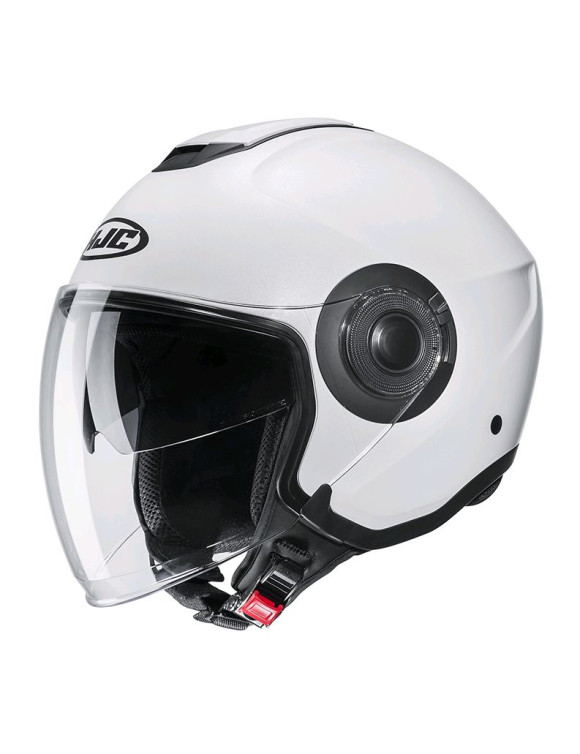 Casco Jet Moto HJC I40 N Blanco Perla Brillante 171229 - 1