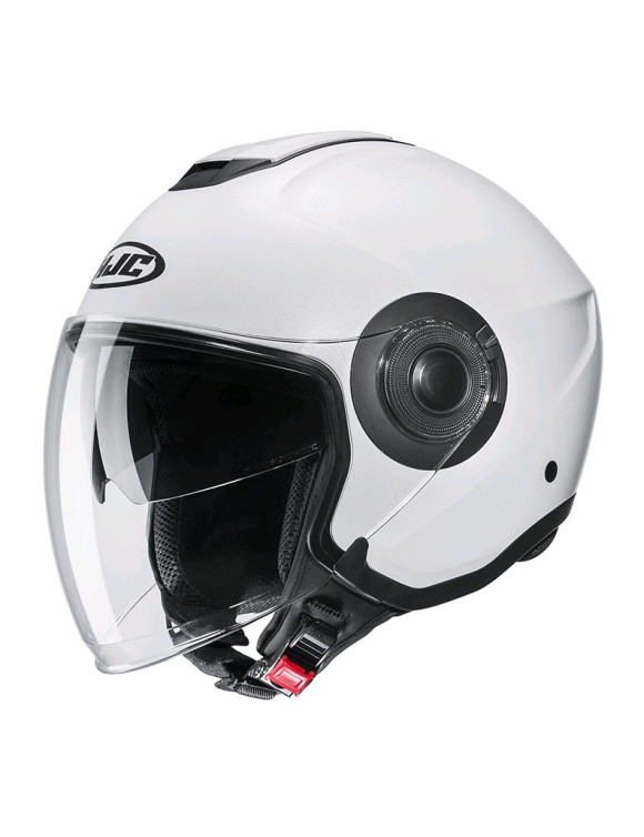 HJC I40 N Pearl White Glossy Motorcycle Jet Helmet 171229