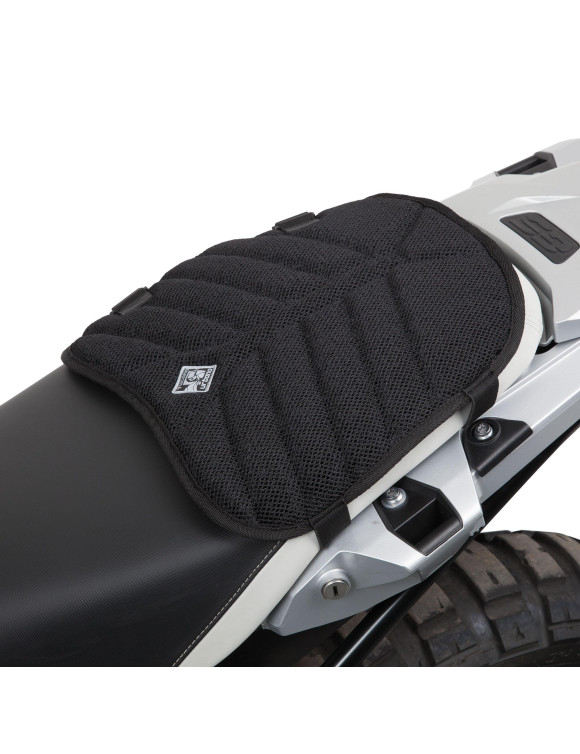 Scooter/Motorcycle Passenger Seat Cover, Black, Tucano Urbano Cool Fresh 326-N/4 - 2