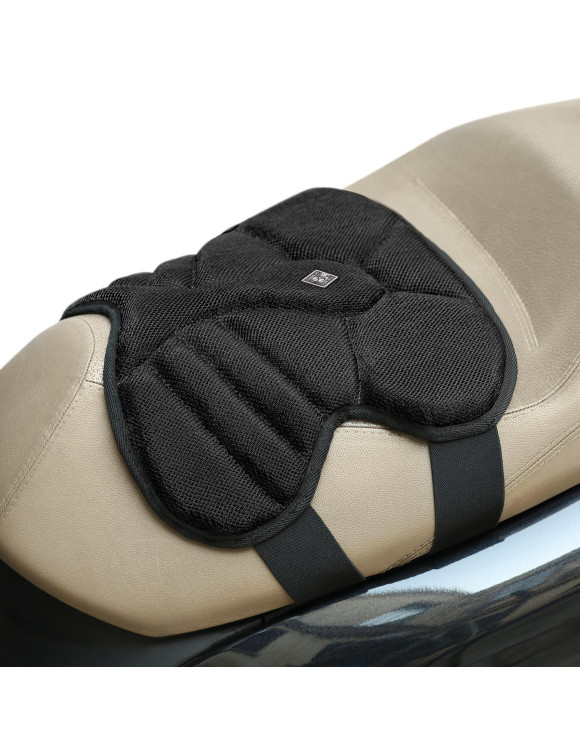 Scooter/Motorcycle Passenger Seat Cover, Black, Tucano Urbano Cool Fresh 326-N/4 - 4