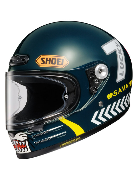 Casco Moto Integrale Shoei Glamster 06 Cheetah Custom Cycles TC2 Lucido 1119900 - 1