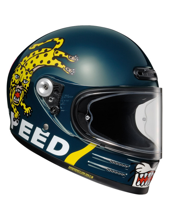 Casque de moto intégral brillant Shoei Glamster 06 Cheetah Custom Cycles TC2 1119900 - 2