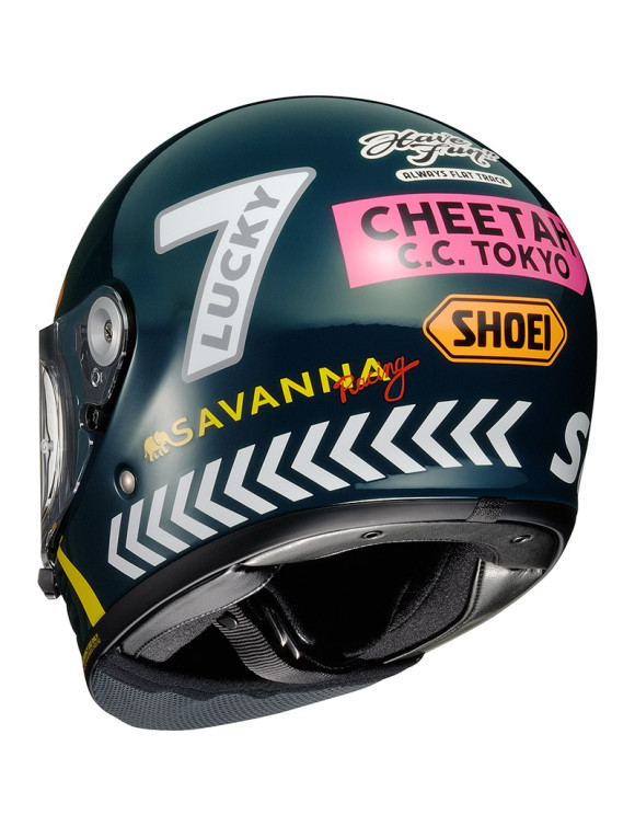 Casque de moto intégral brillant Shoei Glamster 06 Cheetah Custom Cycles TC2 1119900 - 3