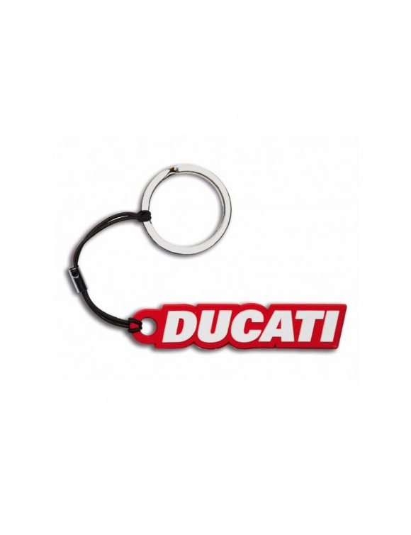Porte-clés en caoutchouc avec logo Ducati d'origine 987703959 - 2