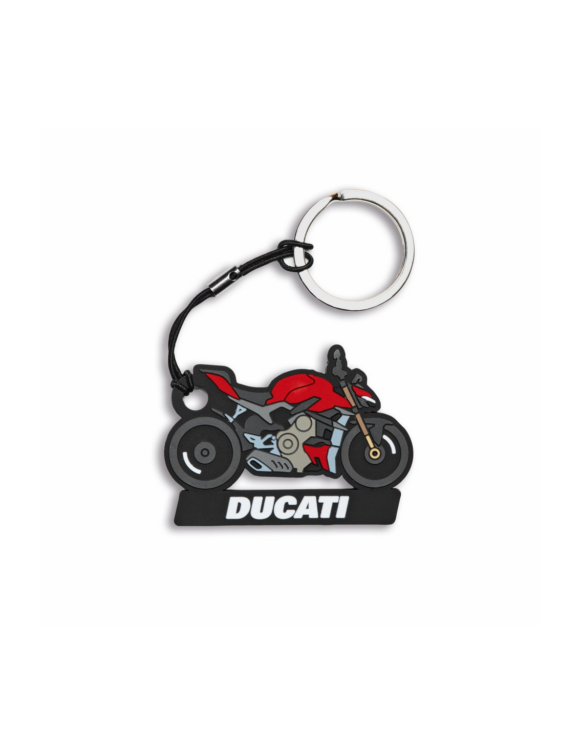 Original Ducati Streetfighter Schlüsselanhänger aus Gummi 987704605