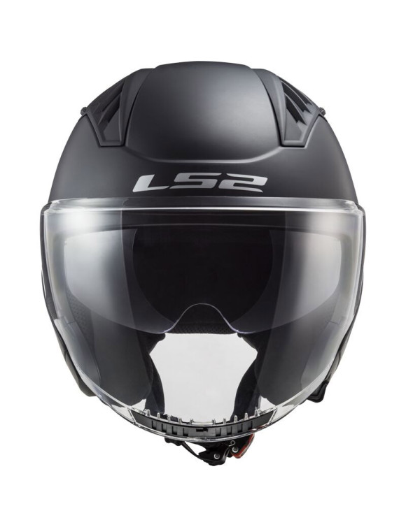 Casco Moto Jet LS2 Copter II Solid Matt Black Opaco 366001011 - 2