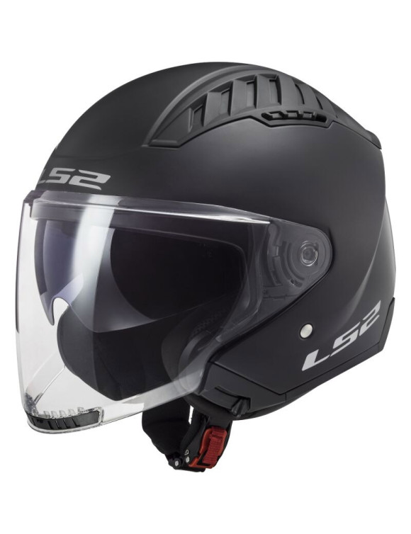 LS2 Copter II Solid Matt Black Matt Motorrad Jethelm 366001011 - 1