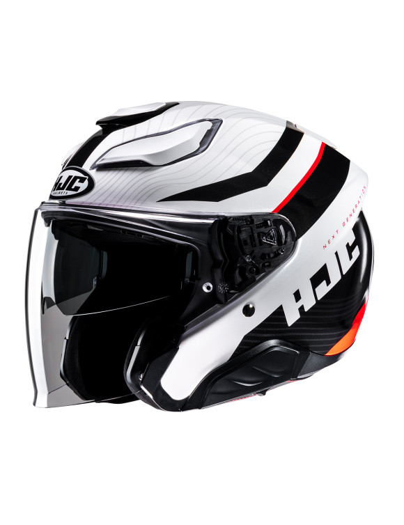 HJC F31 Naby MC1 Glossy Motorcycle Jet Helmet 163301 - 1