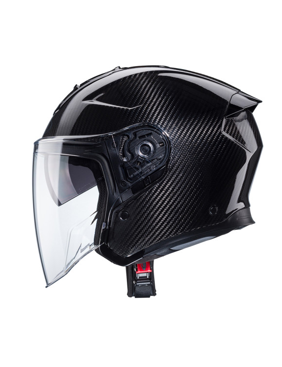 Casco de moto Jet Caberg Flyon II de carbono brillante - 2