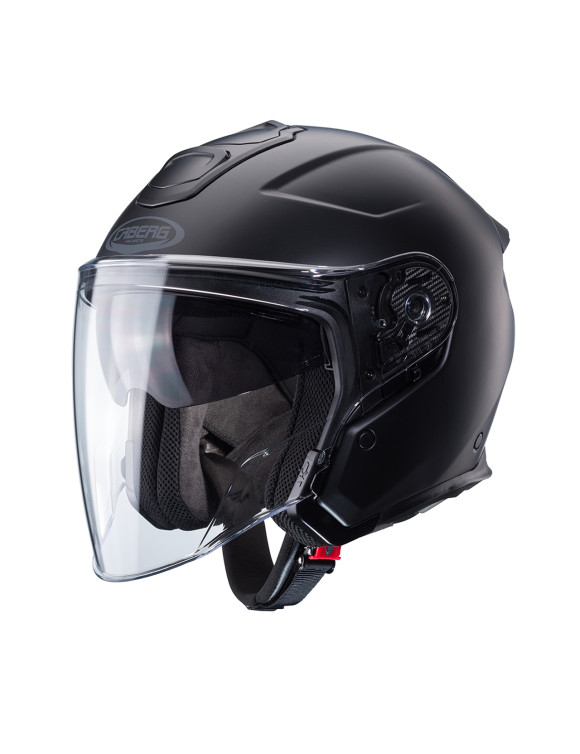 Casco jet de moto Caberg Flyon II negro mate mate - 1
