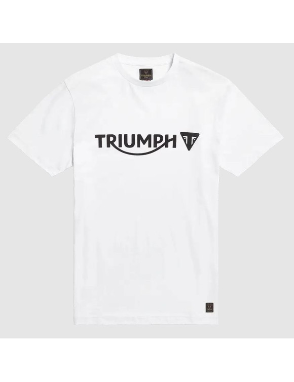 Herren-Motorrad-T-Shirt aus Baumwolle Triumph Cartmel White - 1