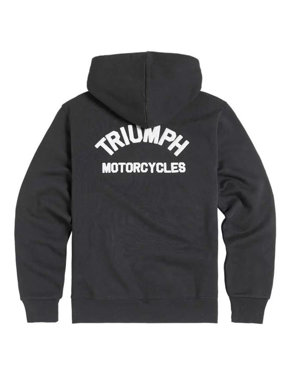 Sudadera hombre Triumph Dolan negra con cremallera completa MSWS2342 - 2 Sudadera hombre Triumph Dolan negra con cremallera completa MSWS2342 - 2