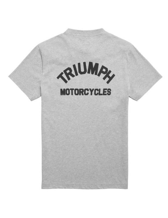 T-shirt en coton pour homme Triumph Ditchling gris chiné MTSS21002 - 2