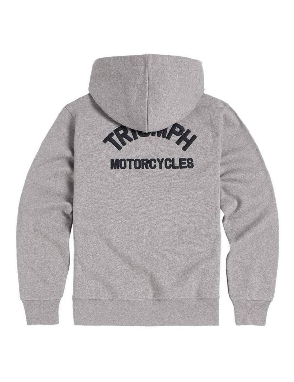 Felpa da Uomo Full Zip Triumph Dolan Grey Marl MSWS2343 - 2
