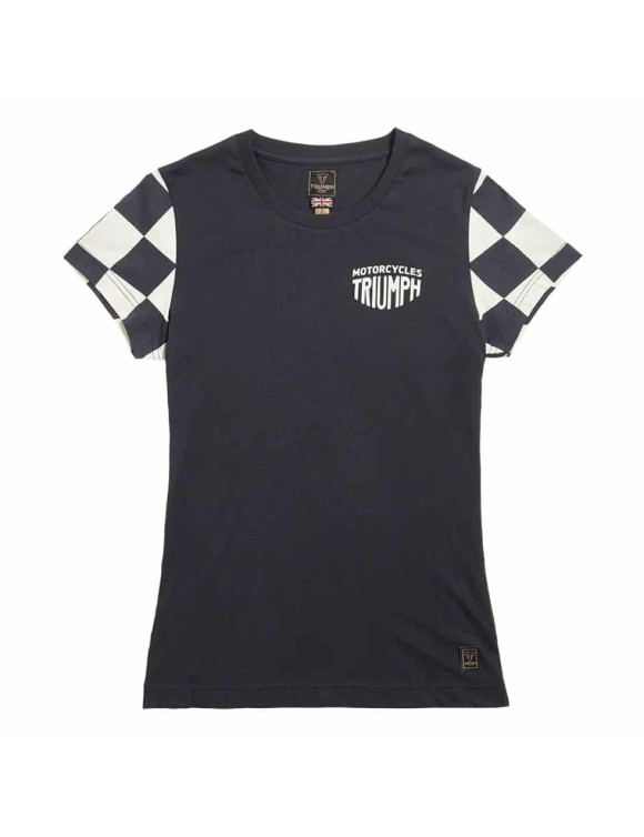 Damen-Baumwoll-T-Shirt Triumph Marie Schwarz/Knochen MTSS2320