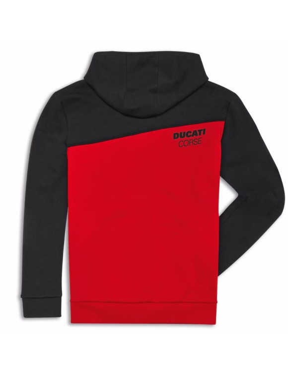 Sweat-shirt d'origine Ducati DC Sport rouge/noir pour homme 98770591 - 2 Sweat-shirt d'origine Ducati DC Sport rouge/noir pour homme 98770591 - 2