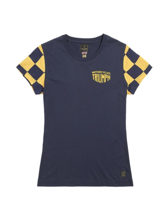 T-Shirt Femme Triumph Marie Marine/Jaune MTSS2321 - 1