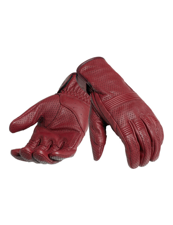 Gants de moto d'été pour hommes Triumph Cali Bordeaux MGVS2208-205 - 1