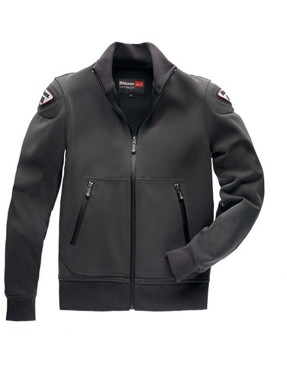 Men's summer motorcycle jacket with Blauer Easy Man 1.0 anthracite protections