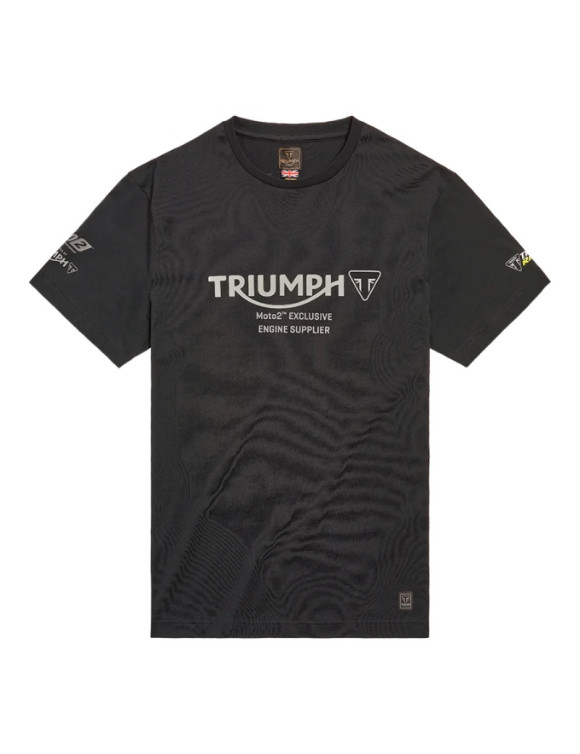 T-Shirt Coton Homme Triumph MOTO2™ GP Noir MTSS22902 - 1 T-Shirt Coton Homme Triumph MOTO2™ GP Noir MTSS22902 - 1