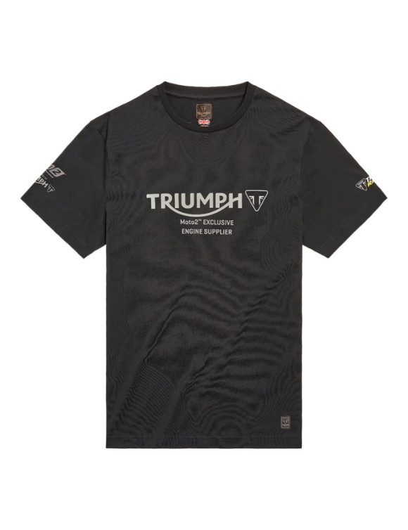 Men's Cotton T-Shirt Triumph MOTO2™ GP Black MTSS22902