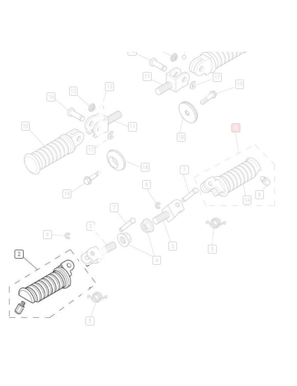 Pedana Anteriore Destra, Originale T2081214, Triumph Bonneville T100 EFI - 1