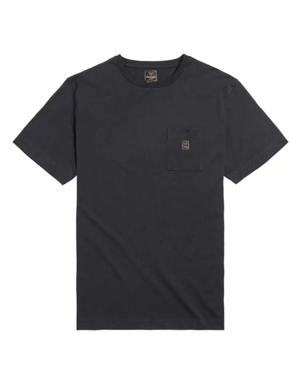 Herren-Baumwoll-T-Shirt Triumph Piston Jack Schwarz MTSS2332 - 1