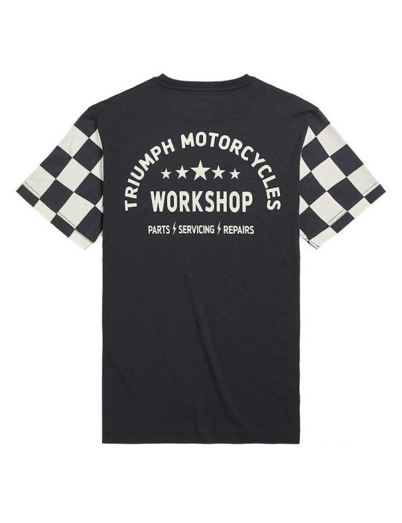 T-shirt en coton pour hommes Triumph Preston Noir/Bone MTSS2318 - 2 T-shirt en coton pour hommes Triumph Preston Noir/Bone MTSS2318 - 2