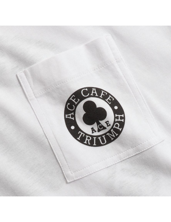 T-shirt en coton pour homme Triumph Ace Cafè Blanc MTSS23802 - 3 T-shirt en coton pour homme Triumph Ace Cafè Blanc MTSS23802 - 3