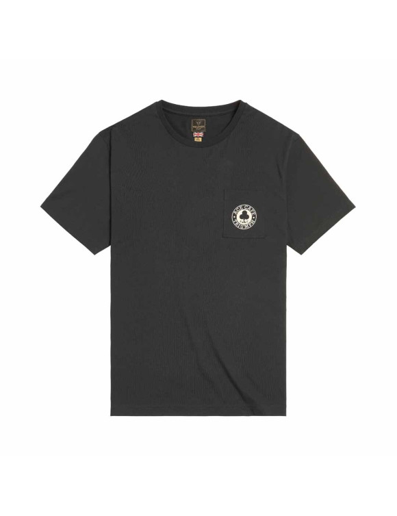 Men's Cotton T-Shirt Triumph Ace Cafè Black MTSS23803