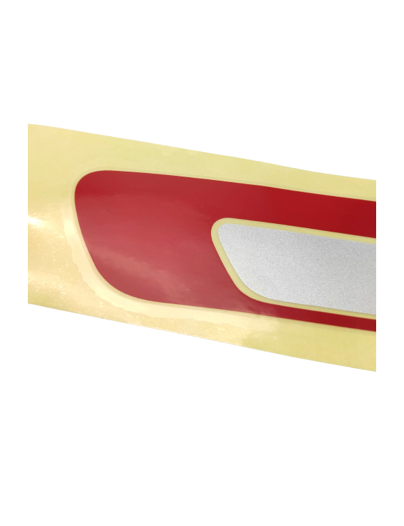 Tank Decal, Left Side, Red/Silver T2409981, TRIDENT 660 - 3 Tank Decal, Left Side, Red/Silver T2409981, TRIDENT 660 - 3