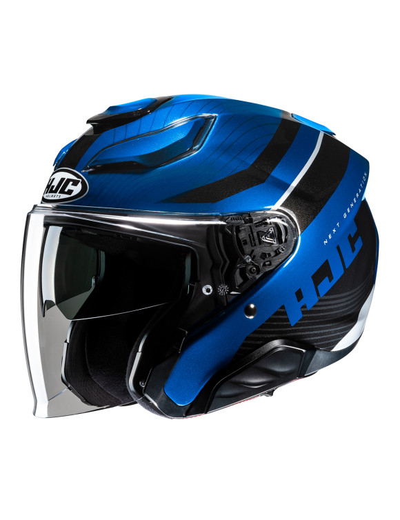 Casco jet de moto HJC F31 Naby MC2 brillante 163302 - 1 Casco jet de moto HJC F31 Naby MC2 brillante 163302 - 1