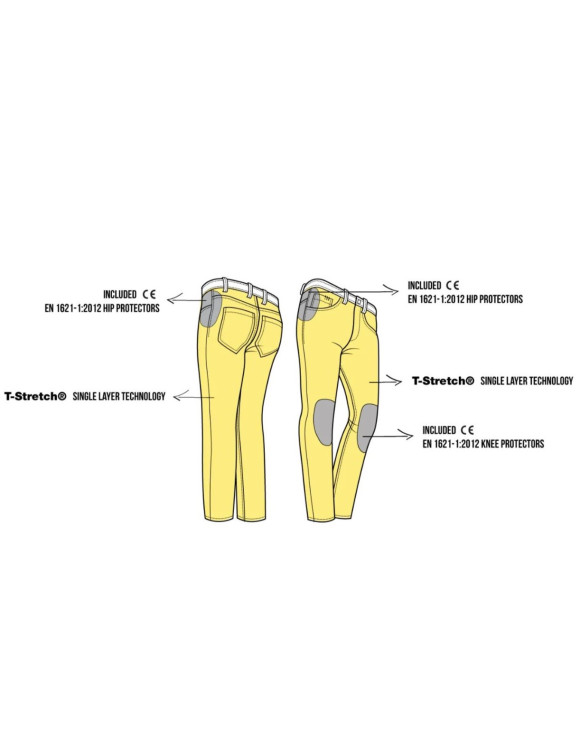 Pantalon moto Femme Promojeans Victoria Bleu VICB23 - 6