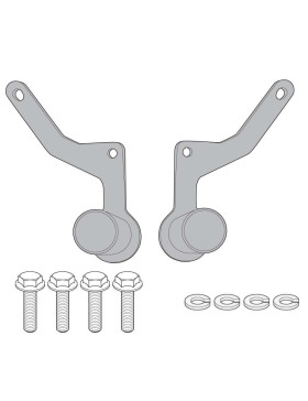 Montage-Kit Für GIVI S310/S320 Scheinwerfer An BMW R NINE T (2014–2016) – Artikelnummer LS5115