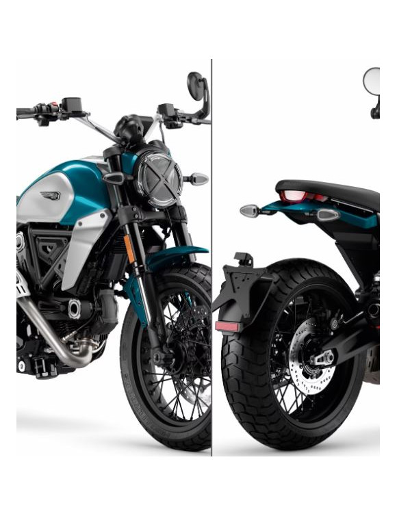Set Completo Cover Carene Accessorie Verniciate, Blu, 97181131AF, Ducati Scrambler 800 Icon MY23 - Sparkling Blu - 3