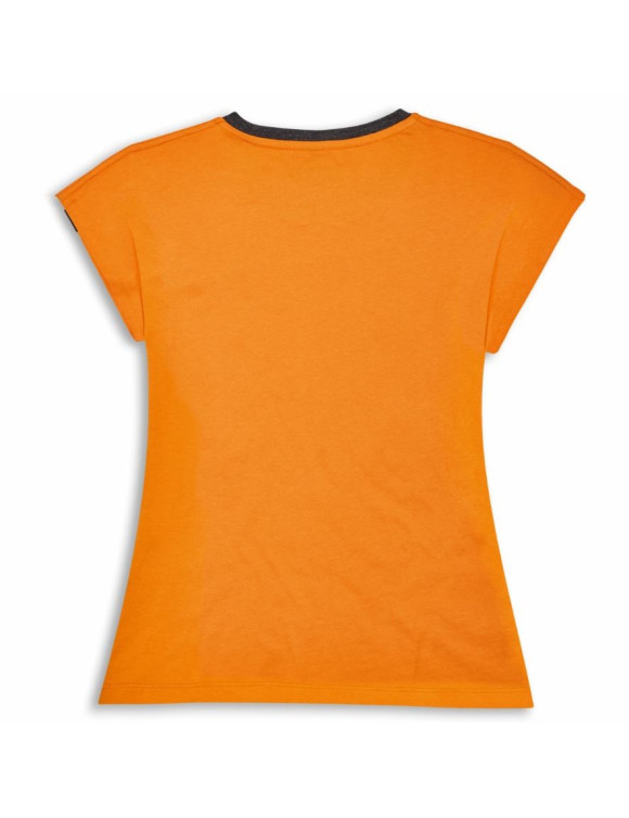 Camiseta Mujer Original Ducati SCR62 Ollie Naranja 98770766 - 2