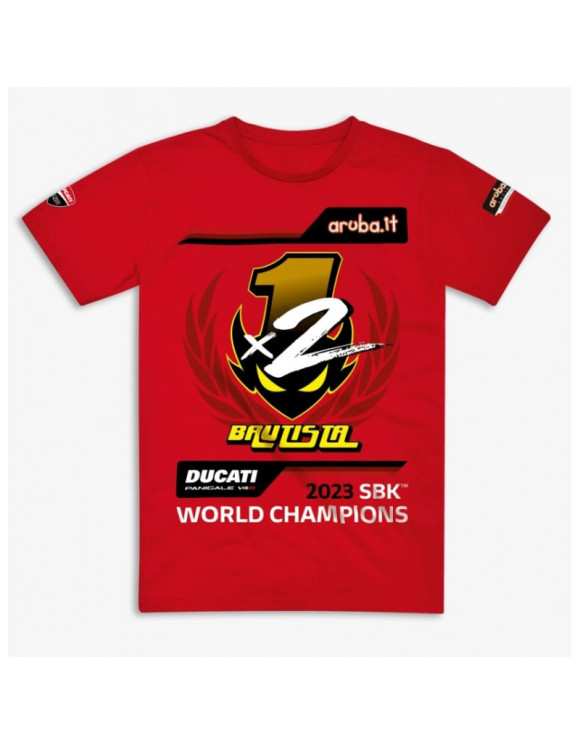T-shirt officiel Ducati Alvaro Bautista SBK 2023 d'origine pour homme 98771213 - 1