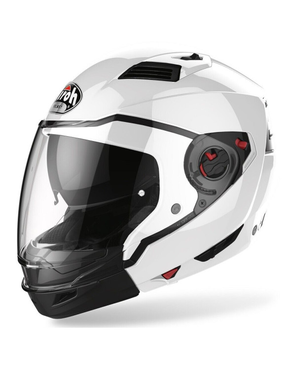 Airoh Executive Glossy White EX14 Modular Motorcycle Helmet