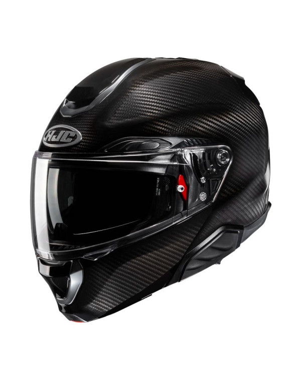 Casque de moto modulaire HJC RPHA91 noir carbone brillant 147930 - 1