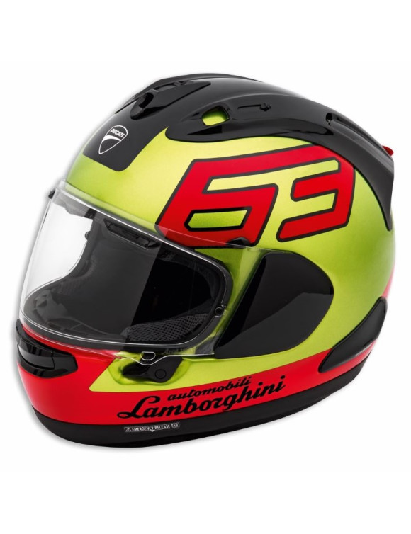 Casque de moto intégral brillant Ducati Streetfighter V4 Lamborghini d'origine 98107750 - 1