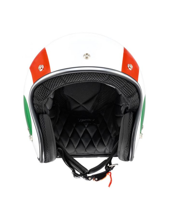 Original Piaggio Vespa Nazioni Italia 2.0 Jet Scooter Casco Blanco/Verde/Rojo - 2 Original Piaggio Vespa Nazioni Italia 2.0 Jet Scooter Casco Blanco/Verde/Rojo - 2