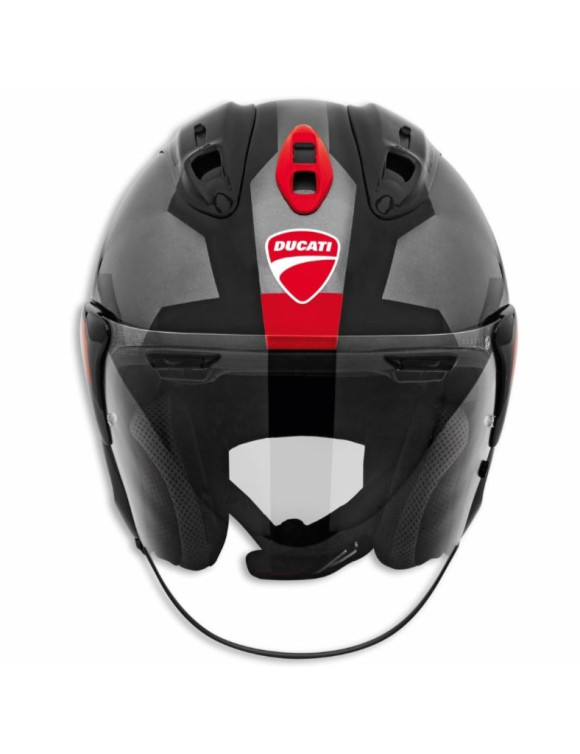 Casco Moto Jet Originale Ducati D-Attitude V2 Black/Red 98108513 - 2 Casco Moto Jet Originale Ducati D-Attitude V2 Black/Red 98108513 - 2