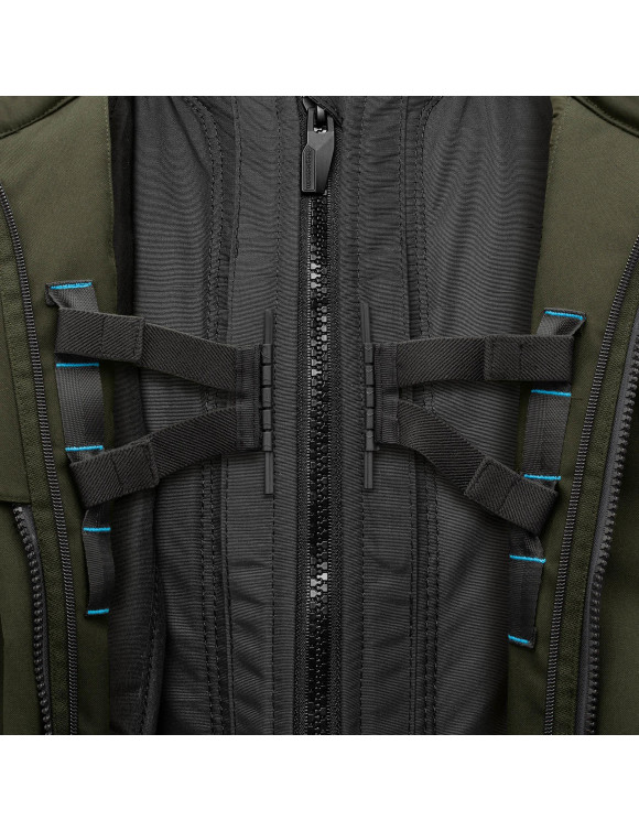 Veste de moto d'hiver pour hommes Tucano Urbano Orbis Airbone vert 8230MF428VAI - 7