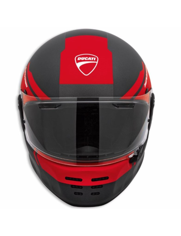 Casque de moto intégral Ducati D-Rider V2 d'origine noir/rouge 98108517 - 2