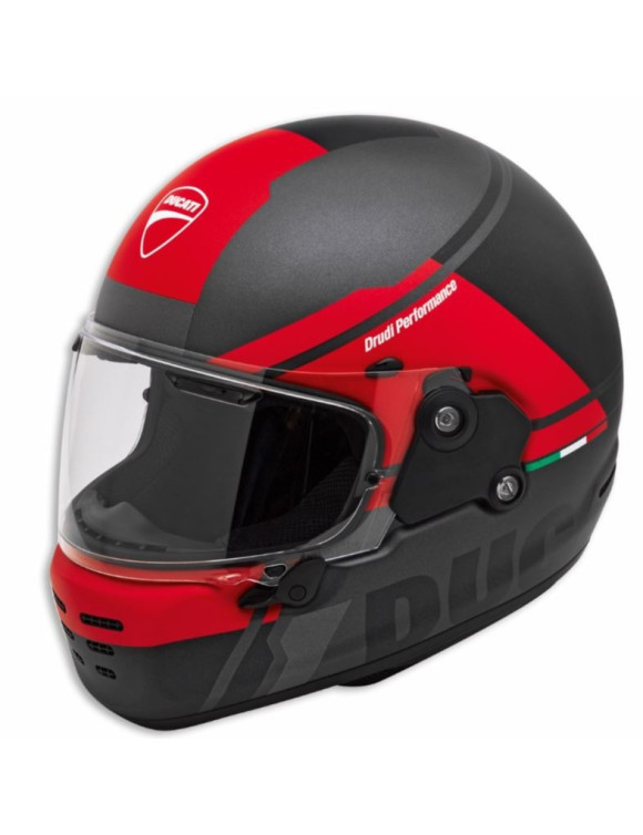 Casque de moto intégral Ducati D-Rider V2 d'origine noir/rouge 98108517 - 1