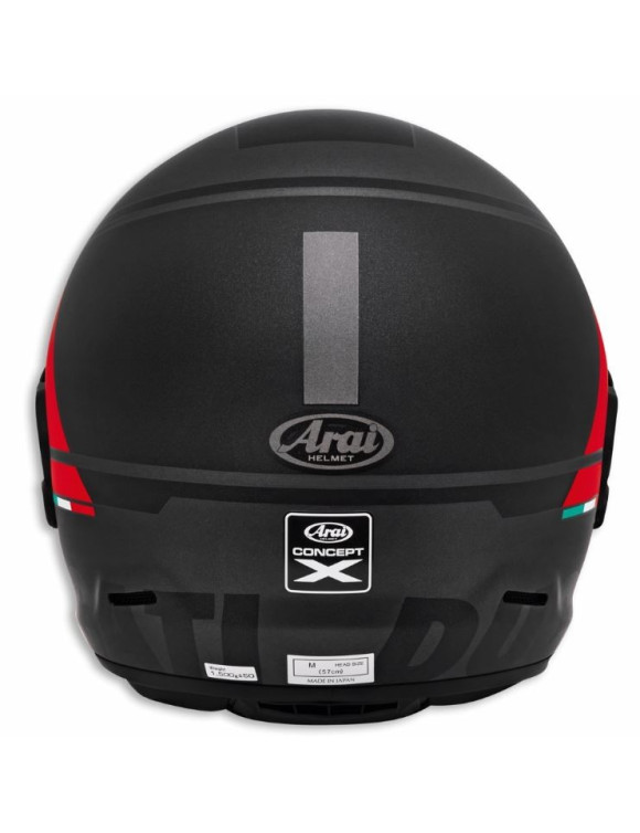 Casque de moto intégral Ducati D-Rider V2 d'origine noir/rouge 98108517 - 3